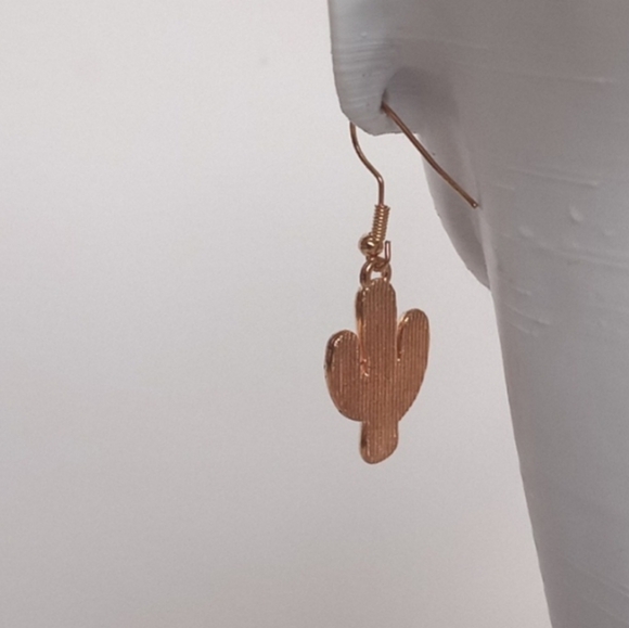 Enamel Cactus Earrings - Picture 4 of 6